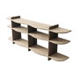 Hanah Home Flusso - Travertino, Walnut